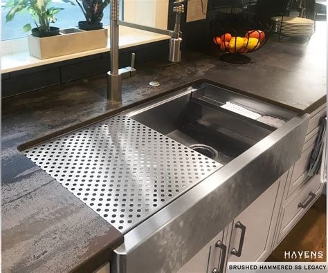 Brushed Hammered Stainless Steel Sink Havensgallery
