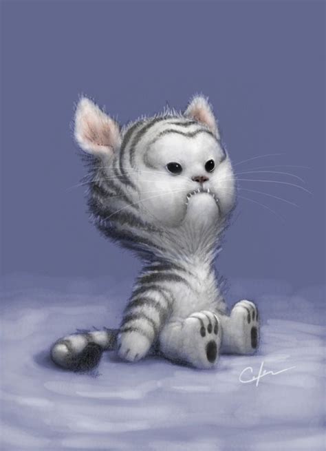 Big Head Little Body By Imaginism On Deviantart Creature Art Cat
