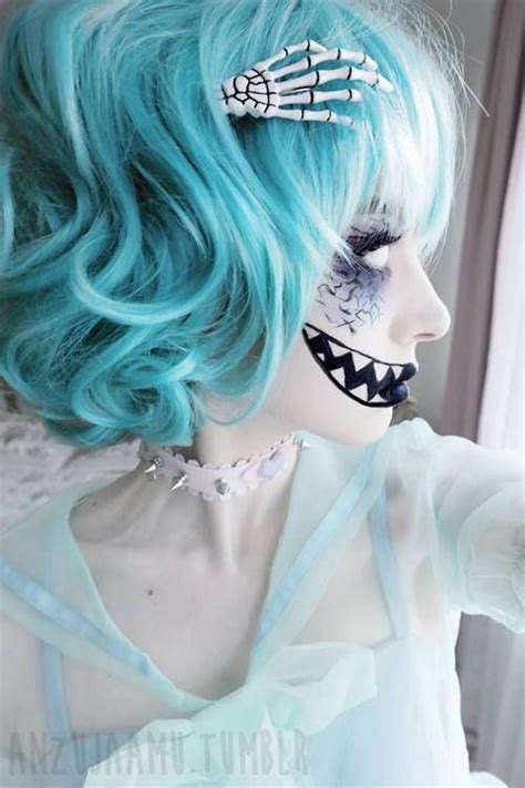 Blue Goth And Pastel Goth Image Cosplay Makeup Costume Makeup