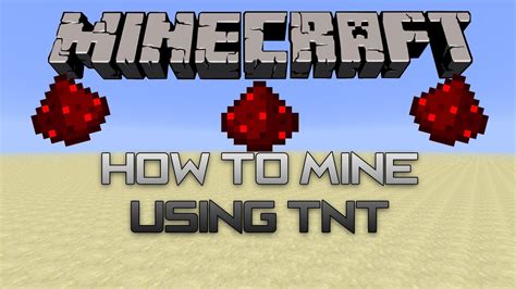 Minecraft How To Mine With Tnt Youtube