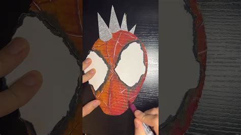 Spider Punk Across The Spiderverse On Cardboard Spiderman Shorts