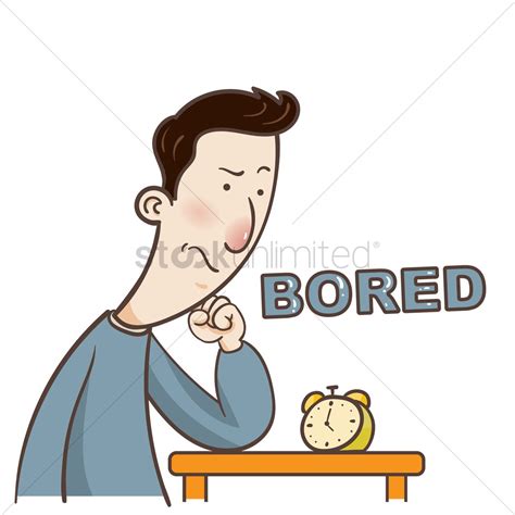 Cartoon guy is bored Vector Image - 1958643 | StockUnlimited