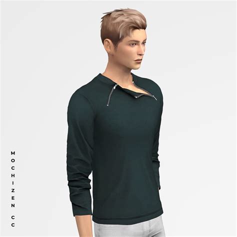Sweatshirt Zip Vers Male Mochizen Cc On Patreon In 2021 Zip