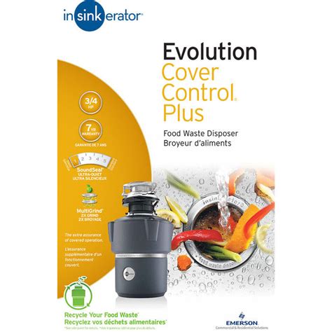 Insinkerator Cover Control Plus Evolution Batch Feed Garbage Disposal