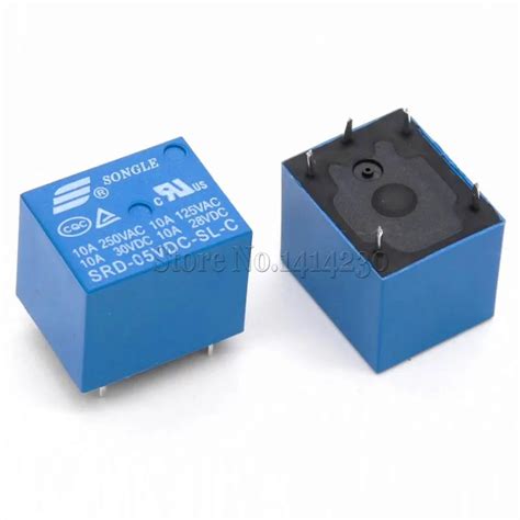 Electrical Equipment And Supplies 10pcs 5 Pin Mini Power Relay 5v Dc Srd