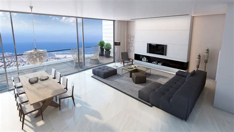 Living Room Sea View Interior Design Ideas