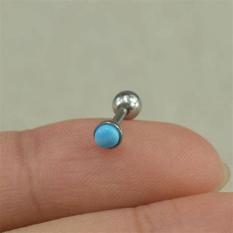 Cartilage Earring Turquoise Tragus Earrings Turquoise Cartilage Tragus