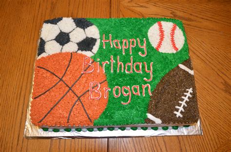 Sports Themed Birthday Cake Sports Birthday Cakes Sports Theme Birthday Sports Themed