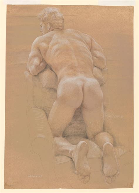 Paul Cadmus Male Nude Nm Jon In A Wing Chair Drawings Online