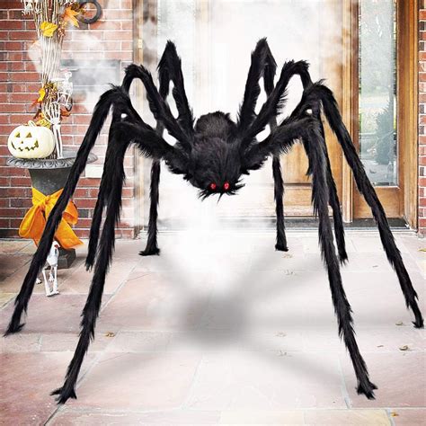 Halloween Scary Giant Spider Fake Large Spider Hairy Spider Props For