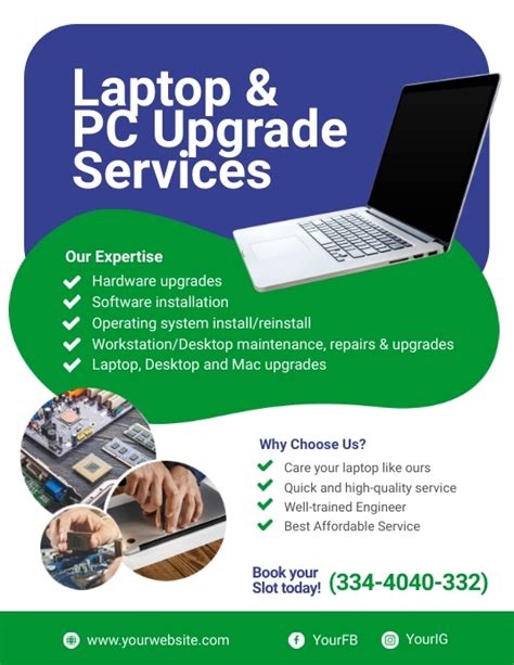 Laptop Pc Upgrade Service Template Postermywall