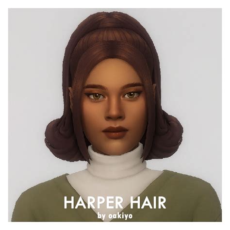 Oakiyo Harper Hair The Sims 4 Create A Sim Curseforge