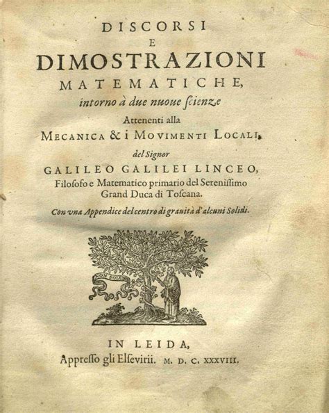 Filegalileo Galilei Discorsi E Dimostrazioni Matematiche Intorno A