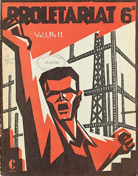 cover illustration for proletariat magazine 1932 in the 1930s worker groups in australia were