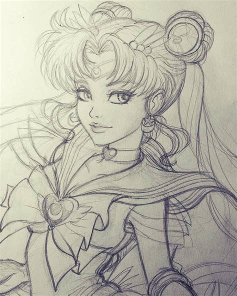 Dibujos A Lapiz Faciles De Sailor Moon