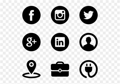 210 icons for multiple platforms & social pages : Glypho - Rose Gold Social Media Icons Png, Transparent Png ...