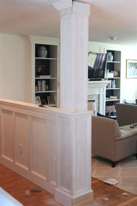 We have come up with some great column ideas that will leave you with unforgettable angles that will last a lifetime! Half Wall & Column Remodel | Half walls, Walls room, Half wall room divider