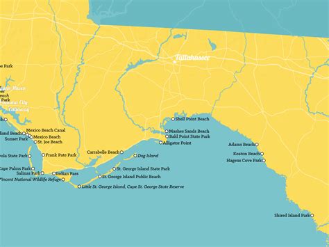 Best Florida Beaches Map