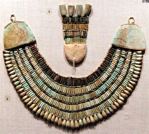 Ancient Egyptian Beaded Broad Collar At Museum Of Fine Arts Boston Ma