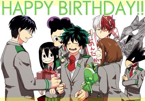 Happy Birthday Deku Anime Amino