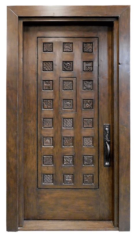 Front Entry With Carved Panels La Puerta Originals
