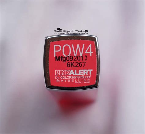 Maybelline Pink Alert Lipstick Pow 4 Review The Best Coral Lipstick In