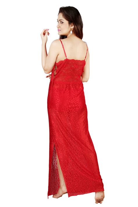 Buy Naughty Nightwear Net Nighty And Night Gowns Red Online At Best