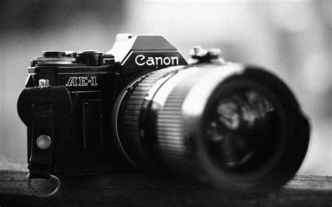 Black Canon Ae 1 Camera Black And White Lenses The Camera Canon