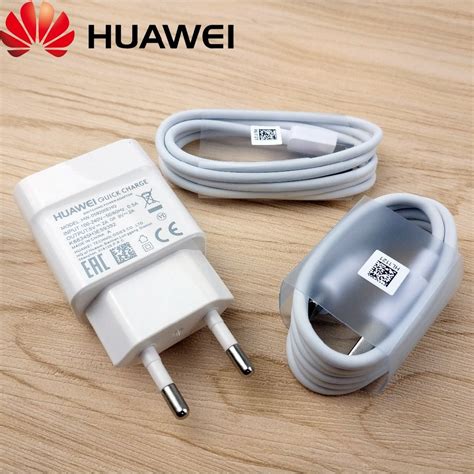 Original Huawei P20 Lite Charger Qc20 Eu Wall Micro Usb Type C Cable