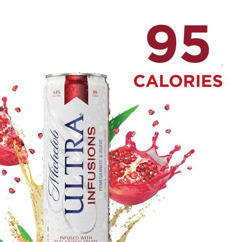 Michelob Ultra Infusions Pomegranate And Agave Light Beer Cans 12 Fl Oz