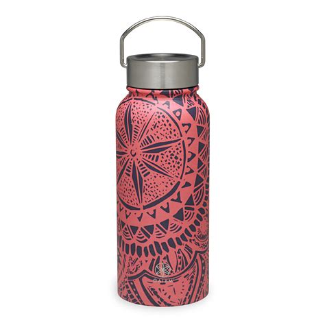Gaiam Stainless Steel Wide Mouth Water Bottle 32oz Medallion