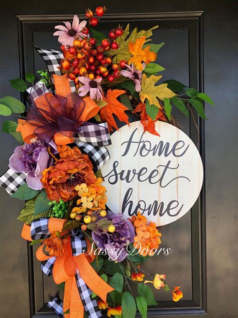 Fall Wreath Autumn Wreath Hydrangea Wreath Front Door Wreath Fall