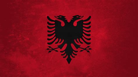 1280x1024 Resolution Black Birds Logo Flag Albania Hd Wallpaper