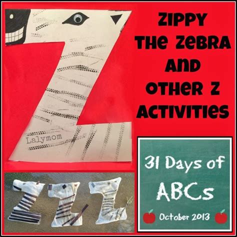 Z Is For Zipper Stamped Zebra And Other Z Activities For Kids