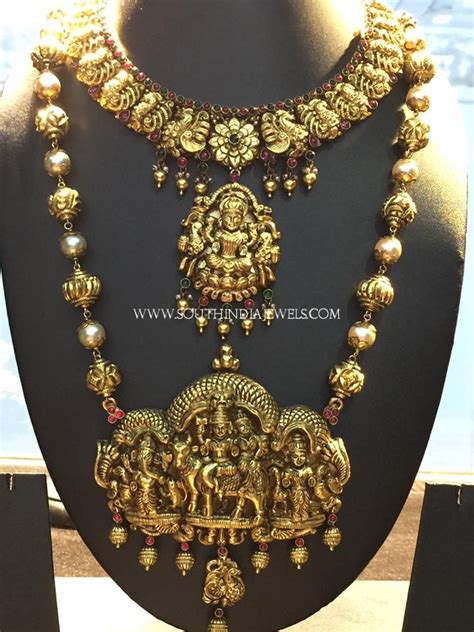 Gold Nakshi Bridal Jewellery Set South India Jewels