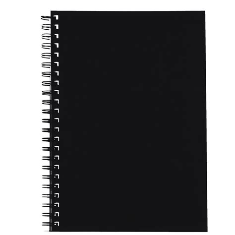 Spirax A4 Hard Covered Notebook 200 Page Black Officeworks