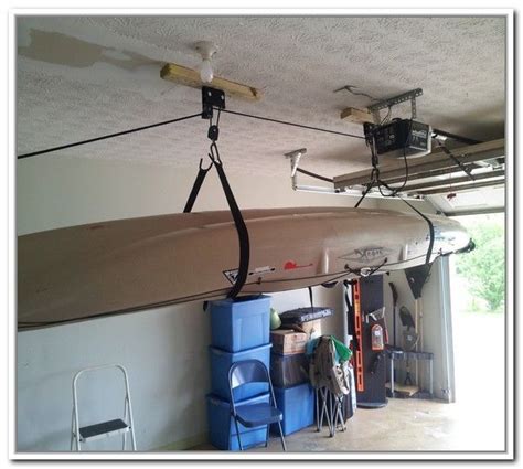 Diy Overhead Garage Storage Pulley System Diy Overhead Garage Storage