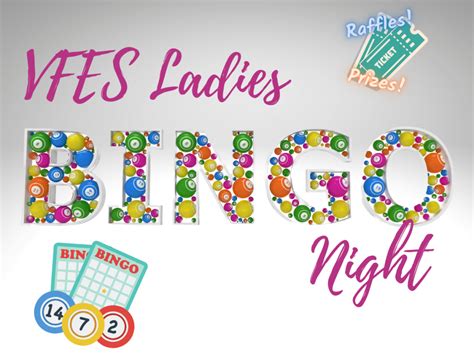 Ladies Night Bingo March 10th Valley Forge Elementary Pto