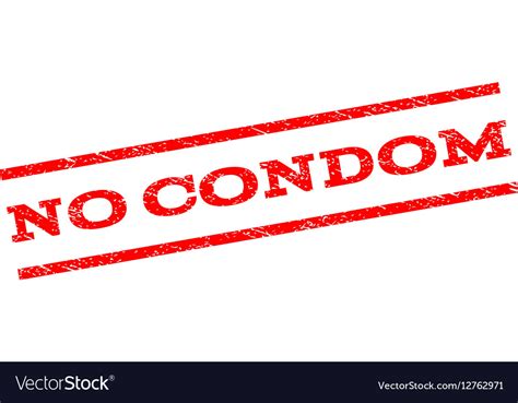 No Condom Watermark Stamp Royalty Free Vector Image