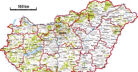 Nagy magyarország térkép nyomtatható : Magyarország Városai Térképen | Európában Térkép