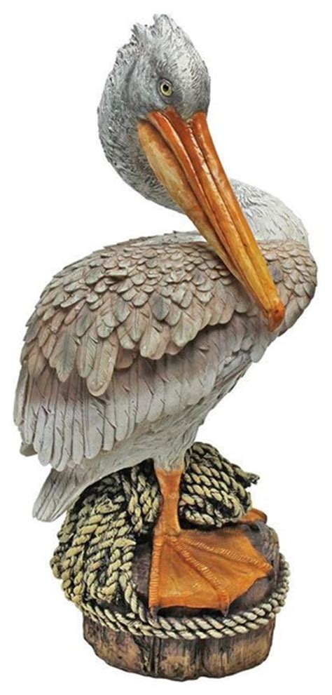 Home garden ornaments wholesales, supplies, sells and delivers flower pots & plant pots, along with plant saucers for clients all across the uk. Coastal Pelican Garden Statue - Contemporary - Garden ...