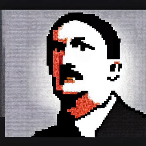 KREA AI Pixel Art Portrait Of Adolf Hitler