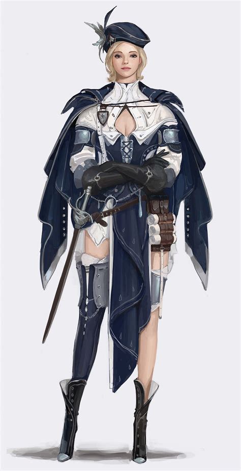 Artstation Guild Master Fudu Mon Game Character Design Female