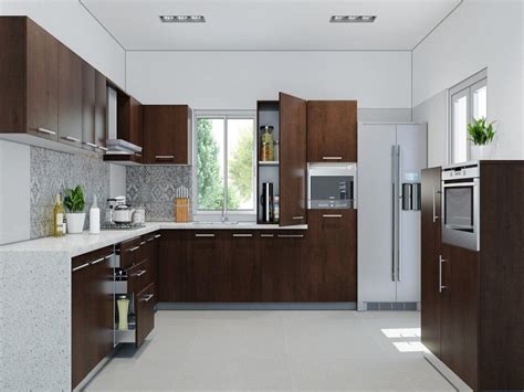 Cabinets in white give an illusion of more space and light in the kitchen. How to design an affordable modular kitchen for your space