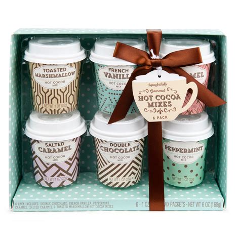 Thoughtfully Gourmet Mini Hot Chocolate Gift Set Set Of 6 Walmart Com