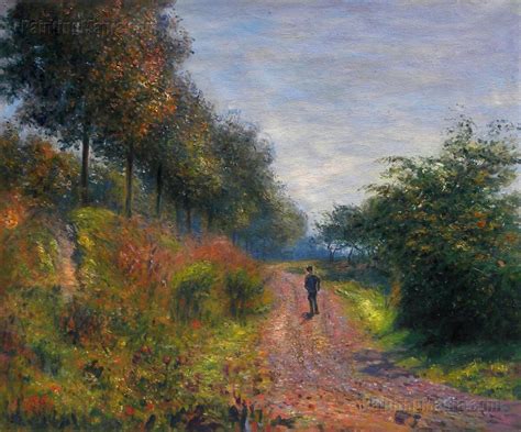 The Sheltered Path Claude Monet Hand Painted Oil Painting