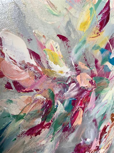 Dreamy Abstraction Acrylic Painting By Vé Boisvert Artfinder