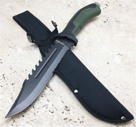 12 Survivor Tactical Military Hunting Fixed Blade Knife Survival Army