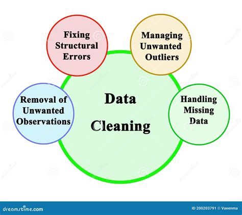 Components Of Data Cleaning Stock Illustration Illustration Of