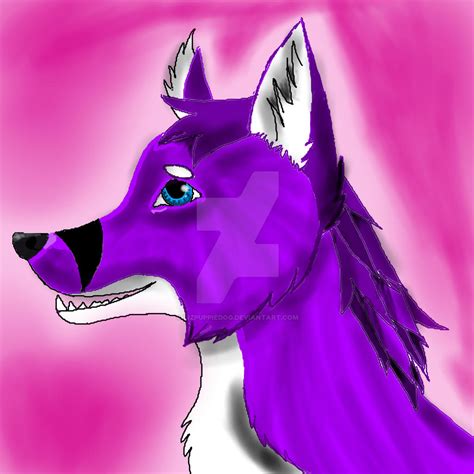 Purple Furry Fox By Lizpuppiedog On Deviantart